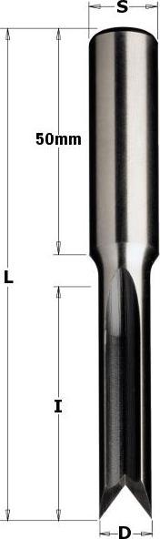 Actual product image CMT 103.070.30 Fischbackenbohrer 7mm, Schaft 16 x 50mm (7 millimetres)