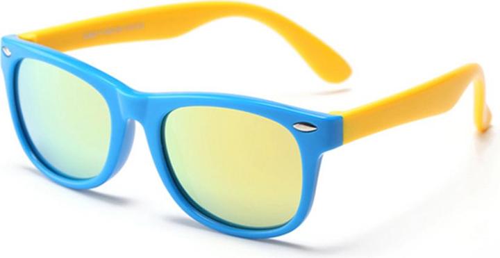 Image du produit Techsuit - Lunettes de soleil polarisées (D802) - pour enfants, protection UV - Jaune / Bleu clair