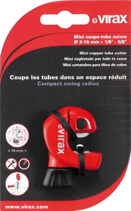 Immagine prodotto Virax Mini tagliatubi in rame 16 MM (16 mm)