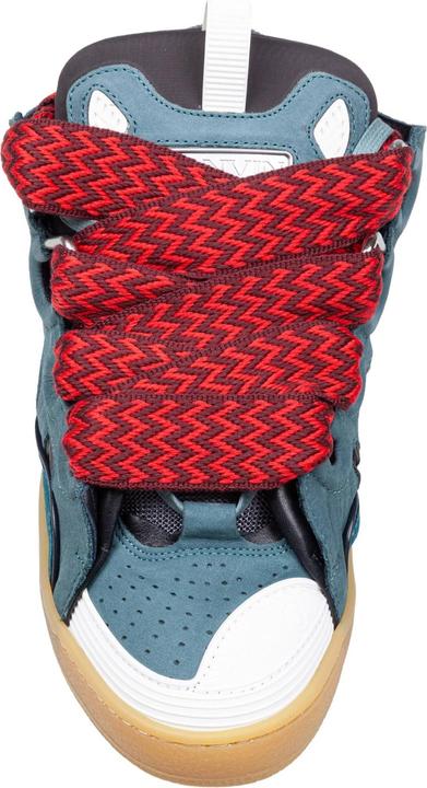 Produktbild Lanvin curb sneakers in suede and fabric color blue and red (40)