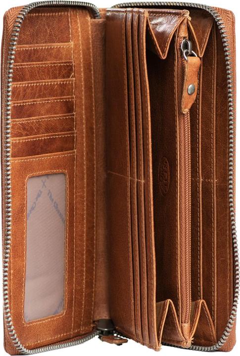 Actual product image The Chesterfield Brand Antique Buff wallet RFID protection leather 19 cm