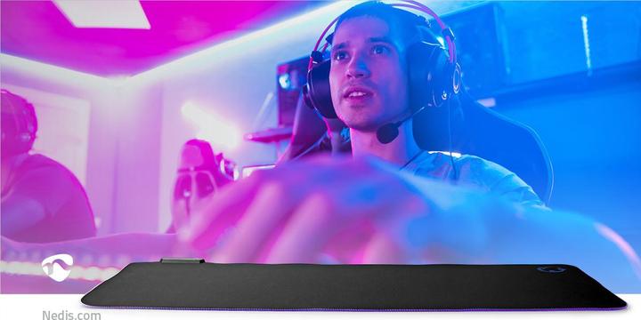 Produktbild Nedis Gaming-Mauspad | Gummi / Mikrofaser | Schwarz (XXL)