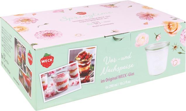 Produktbild Weck Weck-Glas 290ml Springtime 6er (6 Stk., 0.29 l)