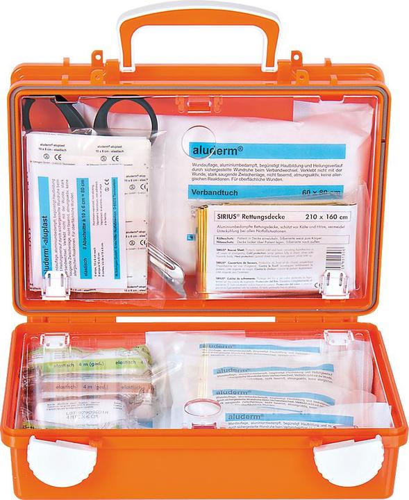 Actual product image Söngen First aid kit Quick-CD Joker, DIN 13157, 3 levels, w. twist locks, incl. wall bracket (First aid set accessories)