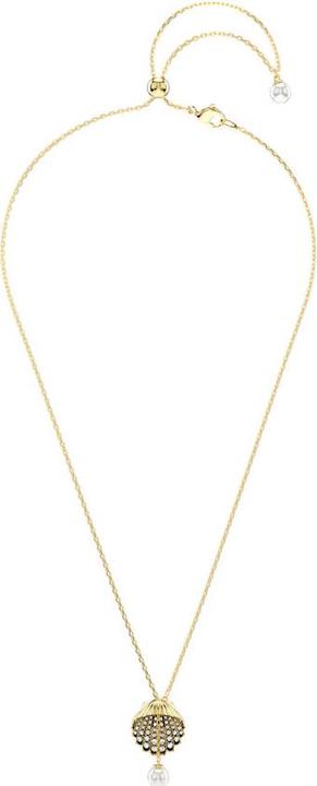 Immagine prodotto Swarovski Collana Idyllia Y con perla di cristallo e conchiglia in oro bianco (Metallo Swarovski)