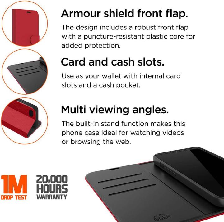 Immagine prodotto Eiger North Folio Bookcase (Apple iPhone 15 Pro Max)