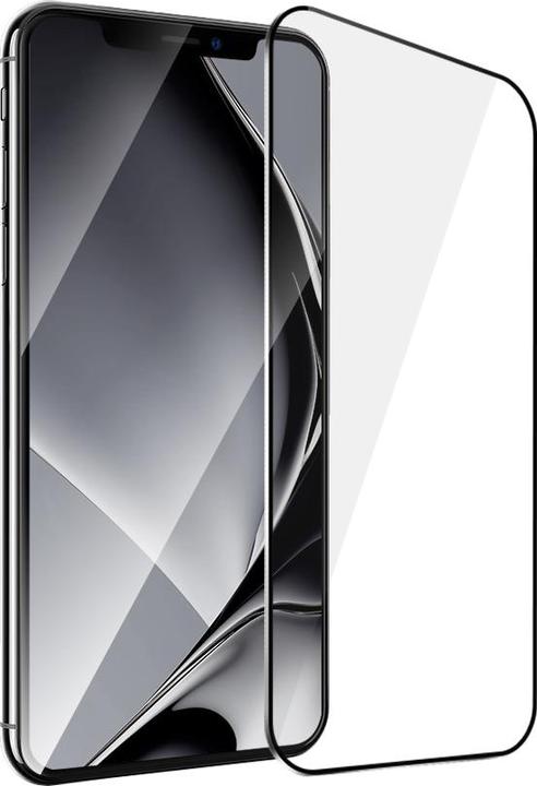 Image du produit OEM Cadre métallique en verre trempé pour iPhone X / XS / 11 Pro cadre noir (XS, iPhone X)