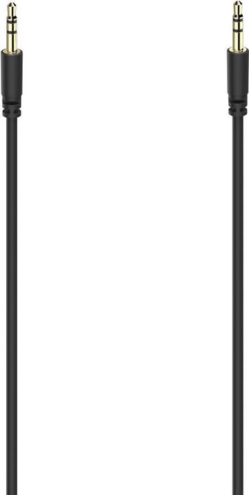 Immagine prodotto Hama Cavo audio, 3,5 mm jack st. - st., stereo, placcato oro, ultrasottile, 0,5 m (0.50 m, Connettore da 3,5 mm (AUX))