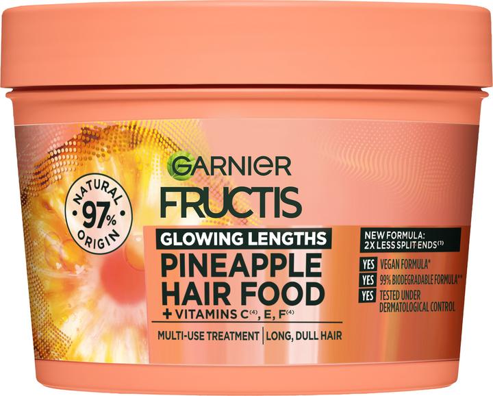 Actual product image Garnier Fructis Hair Food Pineapple Mask - 400ml (400 ml)