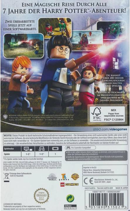 Produktbild WB Lego Harry Potter Collection (Switch, Switch Lite, Switch OLED, DE)