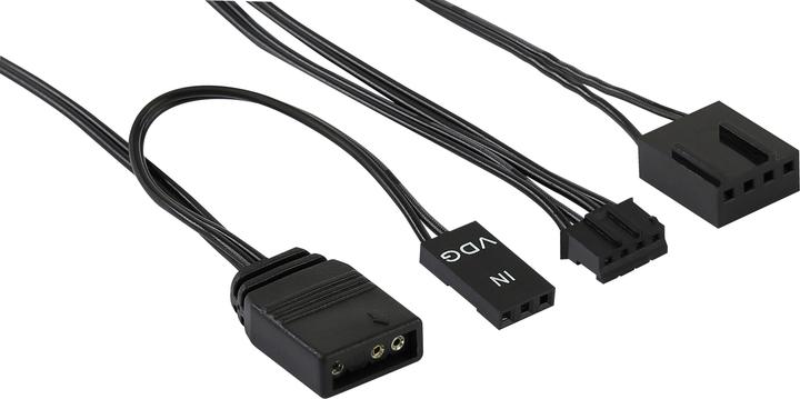 Produktbild AeroCool DUO12PRO Kit 3xLüfter 12cm ARGB LED Dual Ring Antivibration 6 Pins Schwarz (120 mm, 3 x)