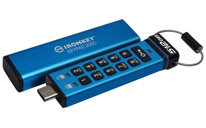 Actual product image Kingston IronKey Keypad 200C (512 GB, USB-C)