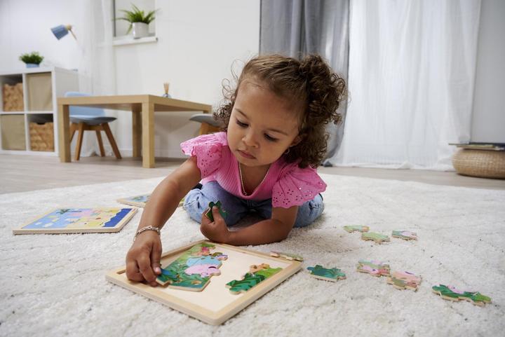 Actual product image Eichhorn Peppa Pig, inlay puzzle, 3 assorted. (20 pieces)