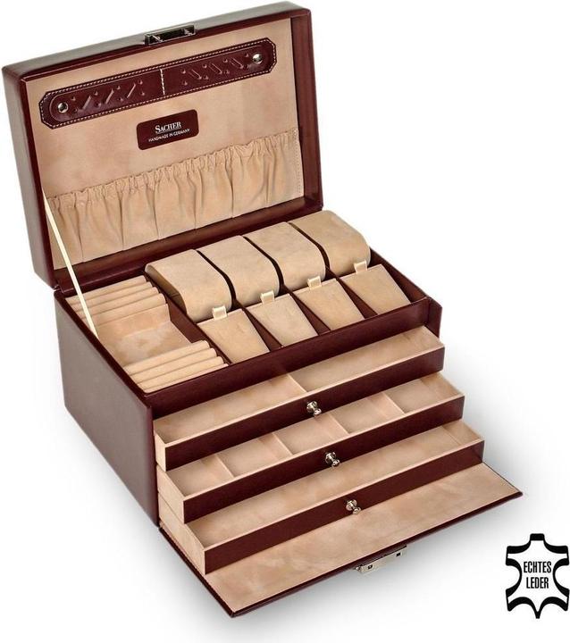 Image du produit Sacher 73.107.010143 - Boîte à bijoux Katja nouveau classique en cuir bordeaux