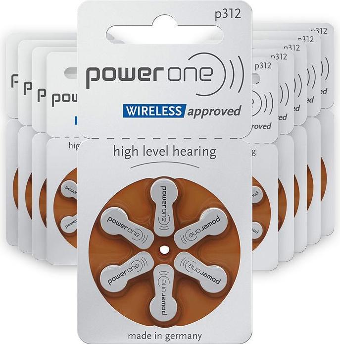 Immagine prodotto Powerone p312 Batterie per apparecchi acustici (60 pz., A312, 170 mAh)