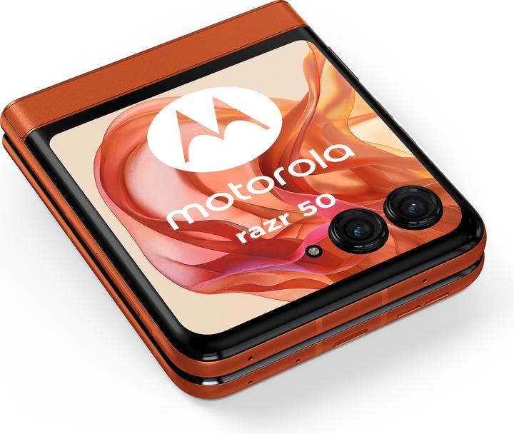 Produktbild Motorola Razr 50 (256 GB, Spritz Orange, 6.90", SIM + eSIM, 52.43 Mpx, 5G)