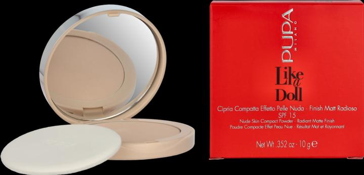 Actual product image Pupa Milano Like A Doll Nude Skin Compact Powder 001 Porcelain (001)
