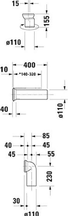 Actual product image Duravit Connection set Vario