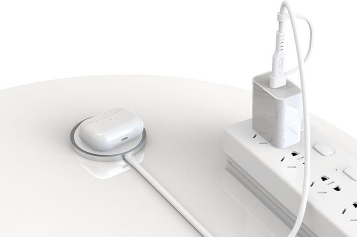 Produktbild Tech-Protect QI15W-A25 inductive MagSafe 15W charger with USB-A / USB-C cable - white (15 W)