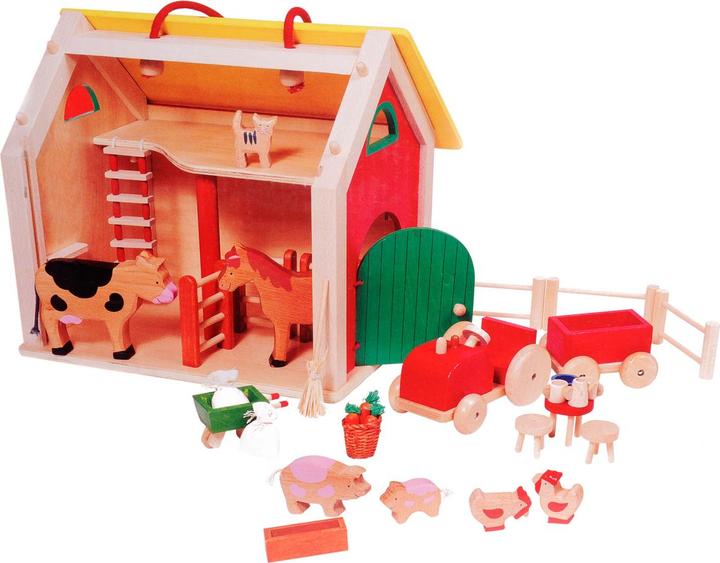 Actual product image Goki Suitcase farmhouse