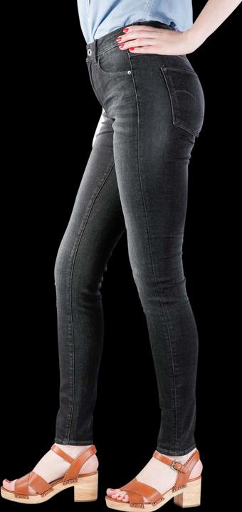 Actual product image G-Star 3301 High Skinny Jeans Superstretch worn in coal (W28/L30)