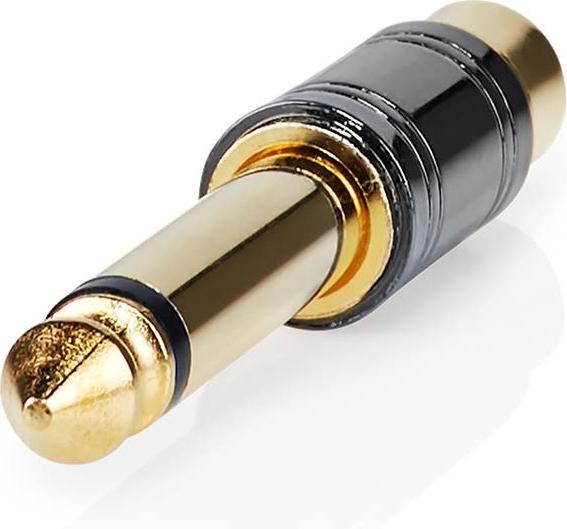 Produktbild Nedis Mono-Audio-Adapter | 6.35 mm Stecker | Cinch Buchse | Vergoldet | Gerade | Metall | Metall | 1