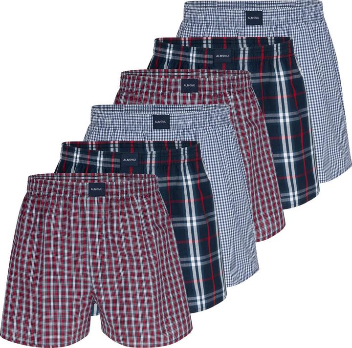 Produktbild Almonu 6er Pack Web Boxershorts (L, 6er Pack)