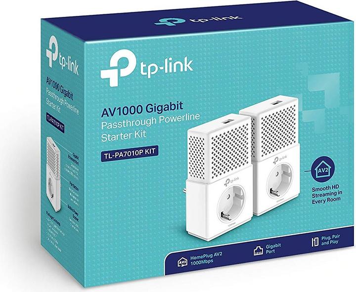 Produktbild TP-Link TL-PA7010P KIT AV1000 POWERLIN (1000 Mbit/s)