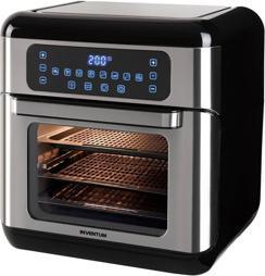 Image du produit Inventum GF1200HLD - Airfryer oven - Friteuse à vapeur avec mand mandrin rouge - Inhoud 12 liter - Zwart/RVS
