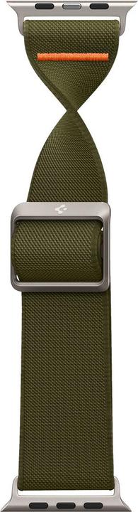 Actual product image Spigen Fit Lite Band for Apple Watch Series 42, 44, 45, 49 mm - khaki (42 mm, 44 mm, 45 mm, 49 mm, Nylon, Fabric, Stainless steel)