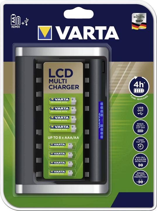 Varta LCD MultiCharger (1 pcs., AAA, AA, Chargers without battery)