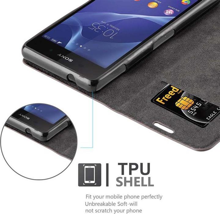 Produktbild Cadorabo Book Invisible Magnet Cover (Sony Xperia Z2 Compact)