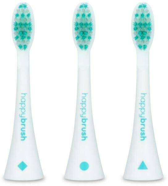 Actual product image happybrush Toothbrush head Eco Vibe 3+ 3 pieces, White-Mint (3 x)