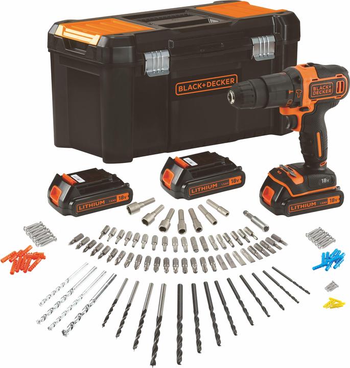 Actual product image Black & Decker & Decker BDCHD181B3A Drilling Machine (Rechargeable battery operated)