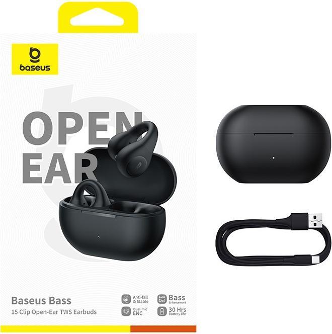 Actual product image Baseus Bass 15 Clip (NC, 6.50 h, Wireless)