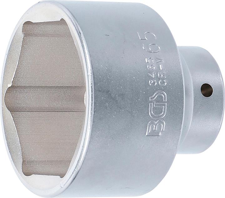 BGS Steckschlüssel-Einsatz Sechskant | Antrieb Innenvierkant 20 mm (3/4") | SW 65 mm (65 mm)
