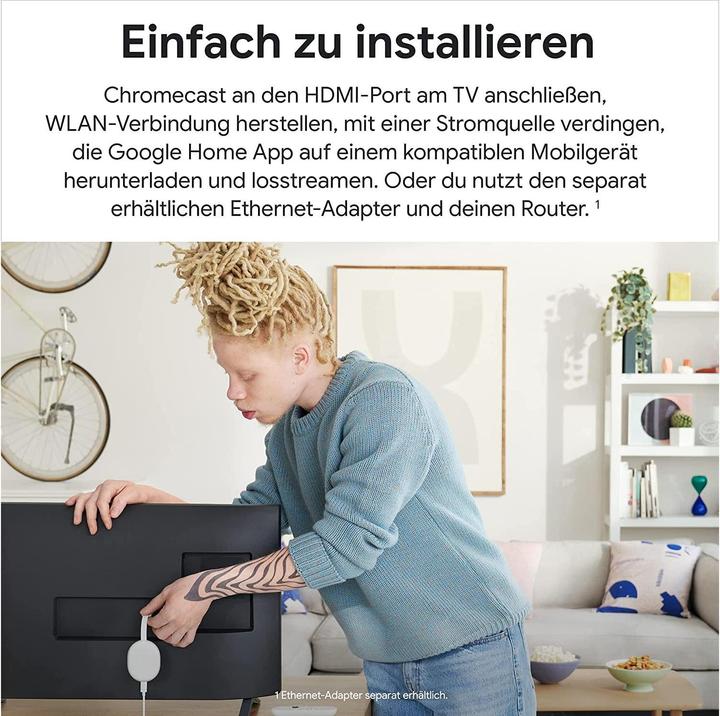 Immagine prodotto Google Chromecast mit TV HD (Android Go)