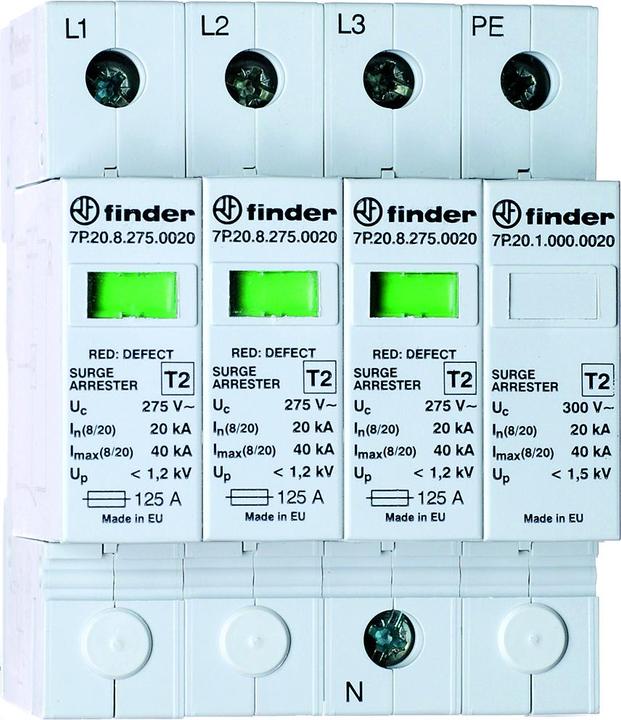 Immagine prodotto Finder SPD tipo 2, trifase, varistori + spinterogeno