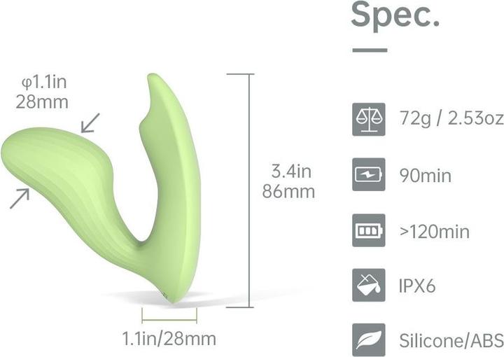 Produktbild Magic Motion Umi Smart Wearable Vibrator Grün