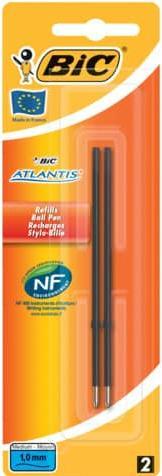 Bic Ballpoint refill M 2ST black (Refill, Black)