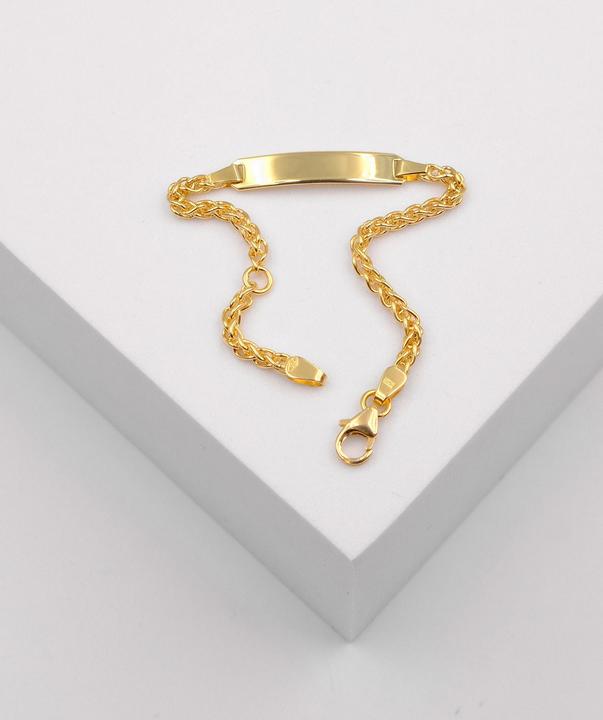Immagine prodotto Muau Bracciale con badge (14 cm, Oro giallo 750/18 carati)