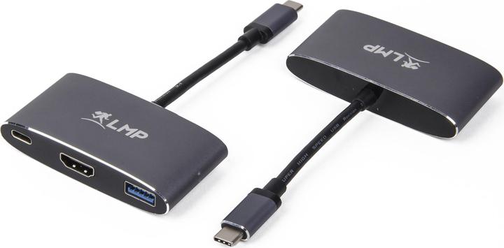 Produktbild LMP USB-C zu (USB Typ-C, USB 3.0, HDMI, 7.30 cm)