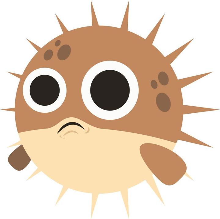 Image du produit Emojione Emoji poisson-globe (100 x 100 cm)