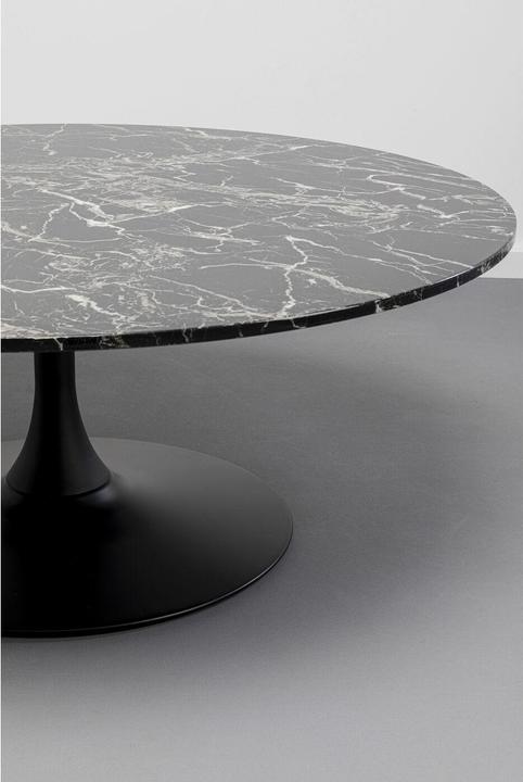 Image du produit Kare Design Couchtisch Schickeria Marmor Schwarz Ø110cm