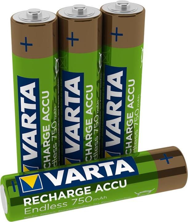 Produktbild Varta Recharge Accu Endless (4 Stk., AAA, 750 mAh)