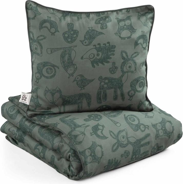 Sebra Biancheria da letto, Bambino, Foresta, verde bottiglia