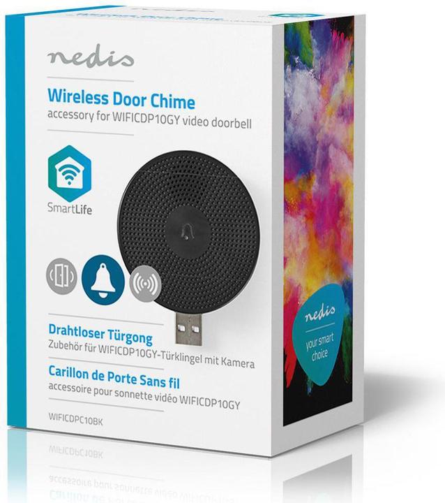 Actual product image Nedis WIFICDPC10BK Doorbell Kit Black (Wireless)