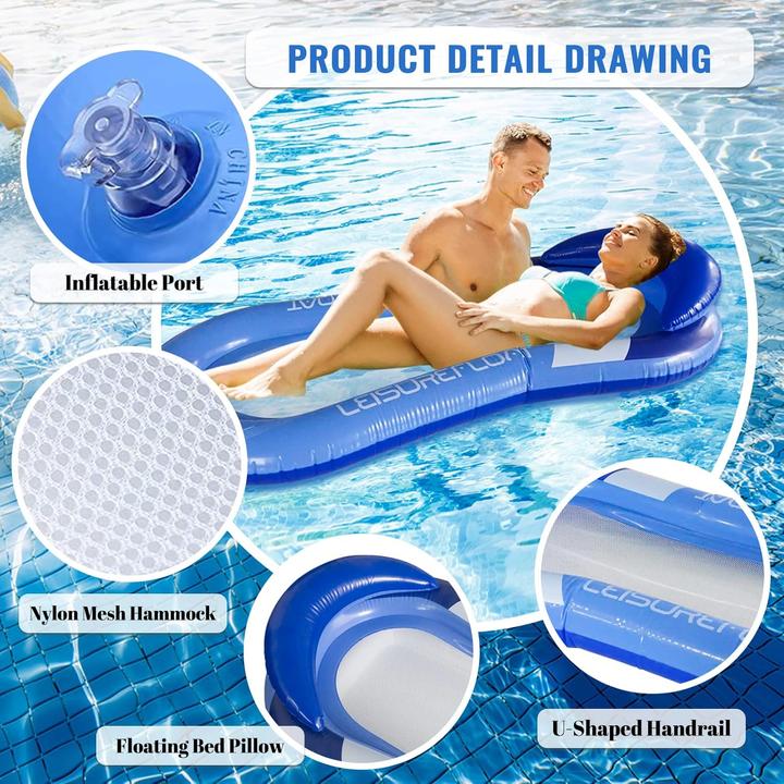 Actual product image Yoditi Pool Hängematte mit Mesh