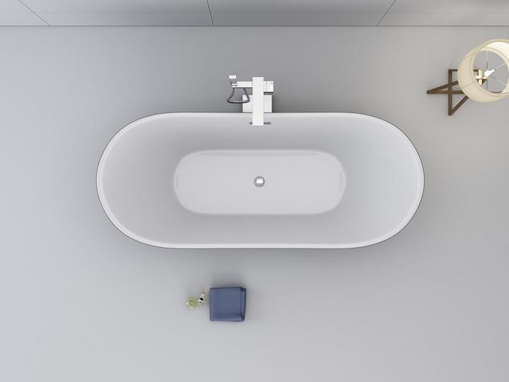 Image du produit Jet-Line Baignoire DEHLIA grise à poser 1700x800 Equipement de salle de bains (170 cm, 80 cm)
