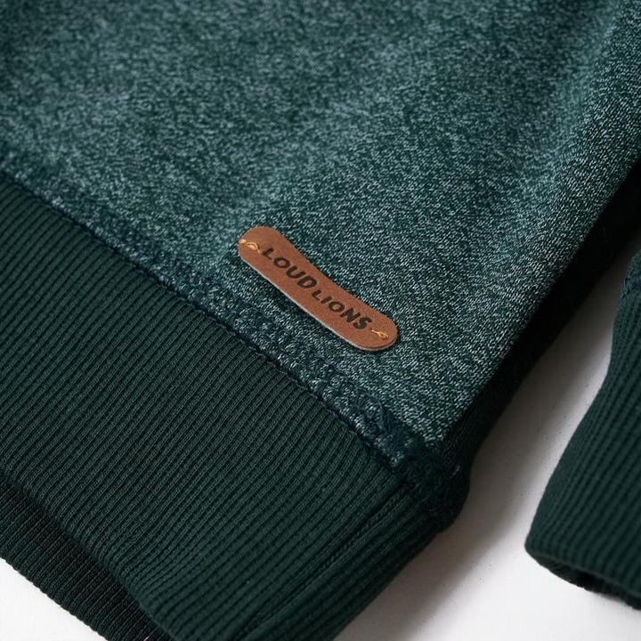 Image du produit VidaXL Sweat à capuche enfant vert foncé 140,Matériau : 92 (140)